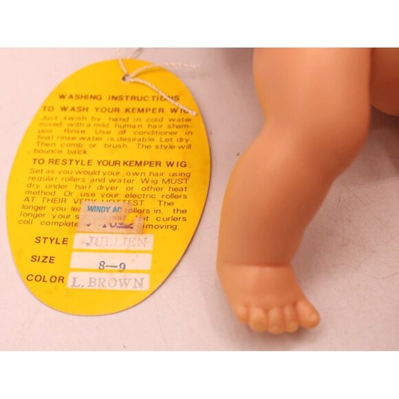 NEW Kemper Originals Jullien Light Brown Pigtails Curly Hair Wig Bangs Size 8-9 - Picture 6 of 7